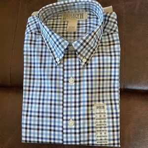 Duluth Trading Co Plaid Button Down Shirt Size M Tall NWT